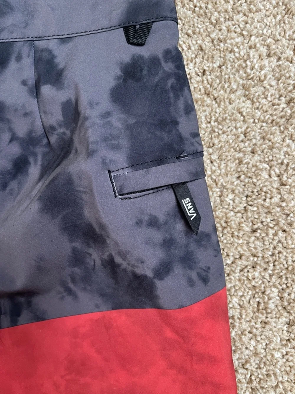 Vans Two-Tone Red and Gray Men's Boardshorts